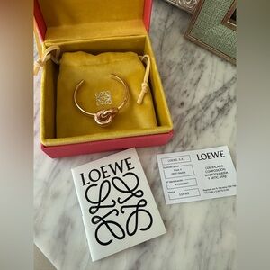 Loewe rose Gold plated donut link cuff